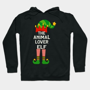 The Animal Lover Elf Matching Family Group Christmas Hoodie